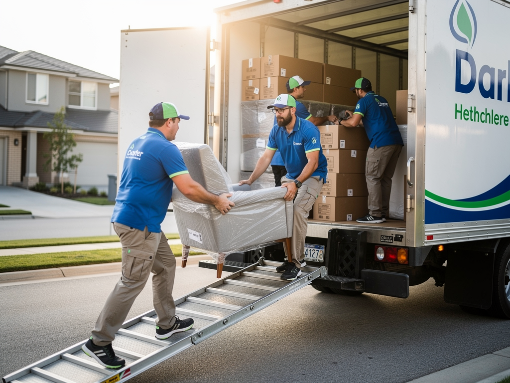Équipe Move Confort Services en action lors d'un déménagement résidentiel