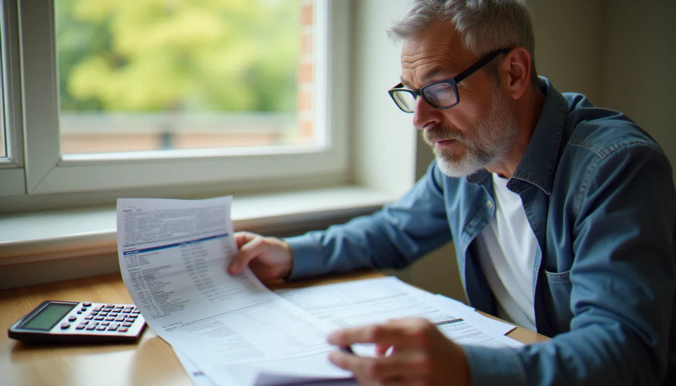 Un particulier qui calcule ses avantages fiscaux liés aux chèques emploi services à domicile sur sa déclaration de revenus