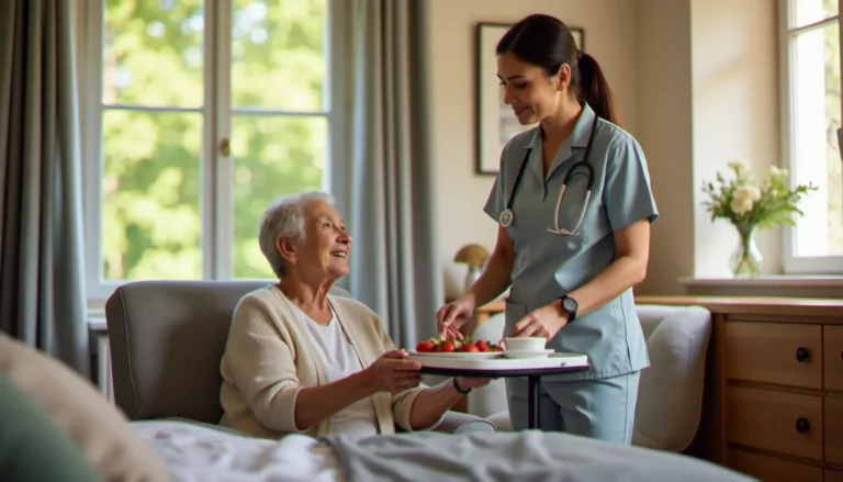 Service avec plateau : confort et autonomie à domicile