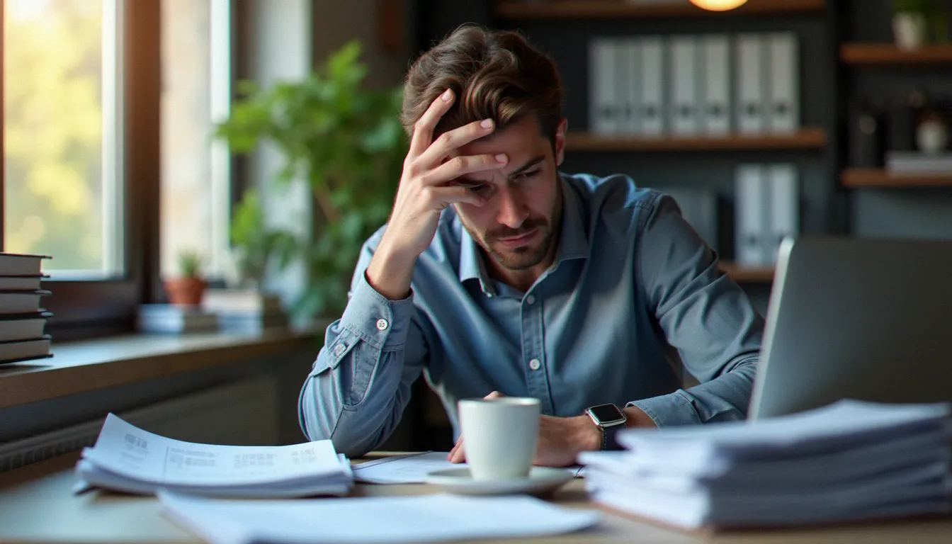 Travailleur frontalier dépassé par la quantité de documents administratifs franco-luxembourgeois liés à la gestion de son service recette bureau Luxembourg