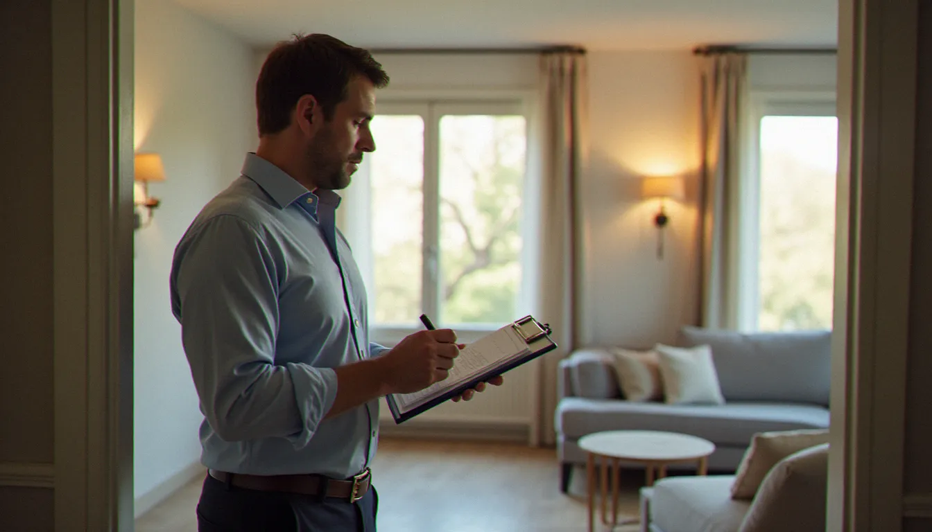 Visite de contrôle trimestrielle d'un appartement géré pour le compte d'un propriétaire non-résident, réalisée par un gestionnaire local de confiance