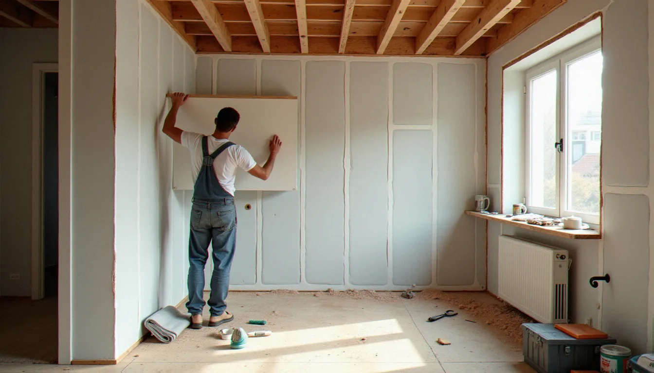 Travaux de rénovation intérieure dans un logement de Colfontaine permettant d'optimiser les charges fiscales et les aides habitat wallonnes