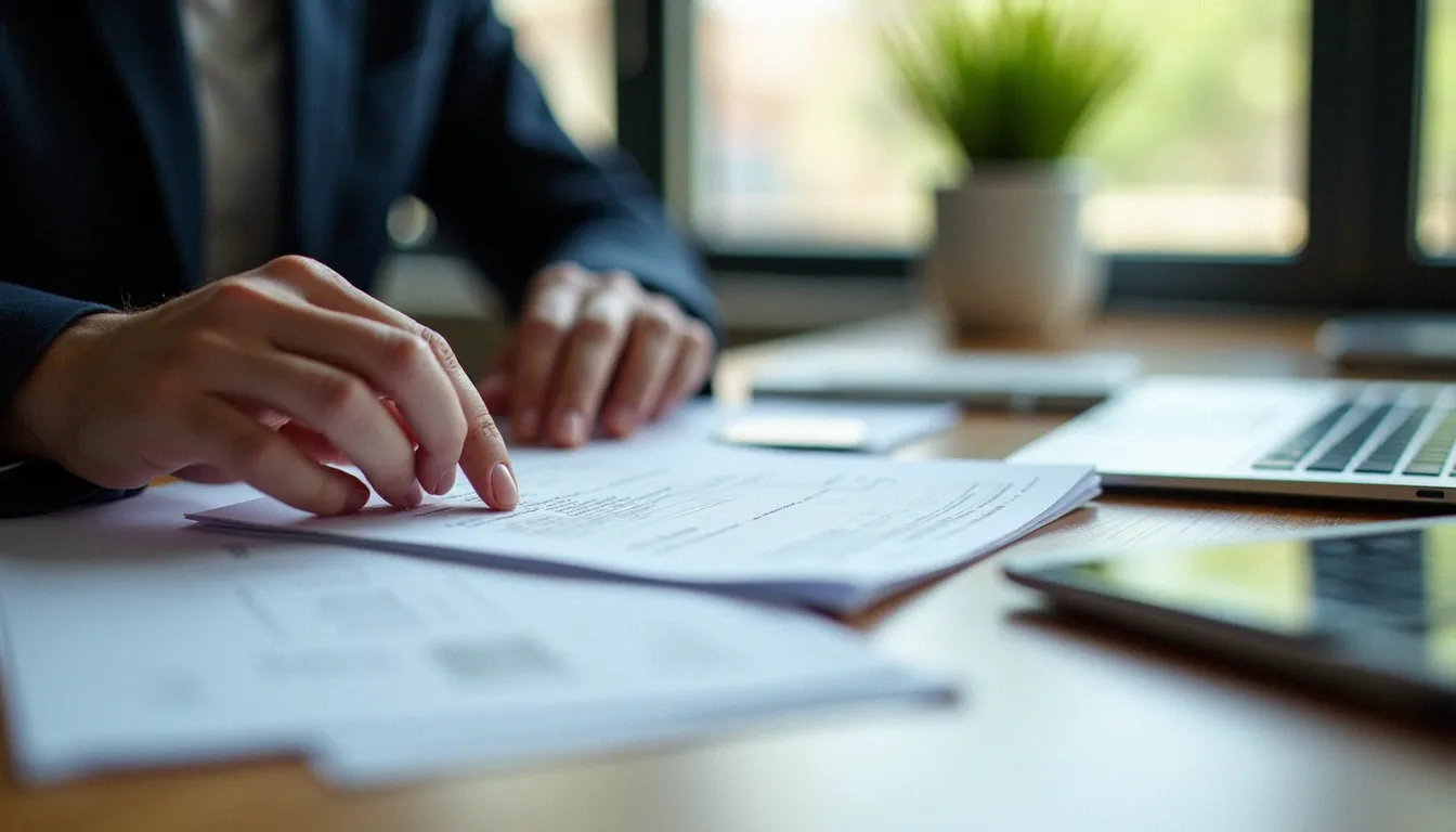 Documents administratifs nécessaires pour une démarche au service recette de Huy, incluant avis de taxes et justificatifs d'identité