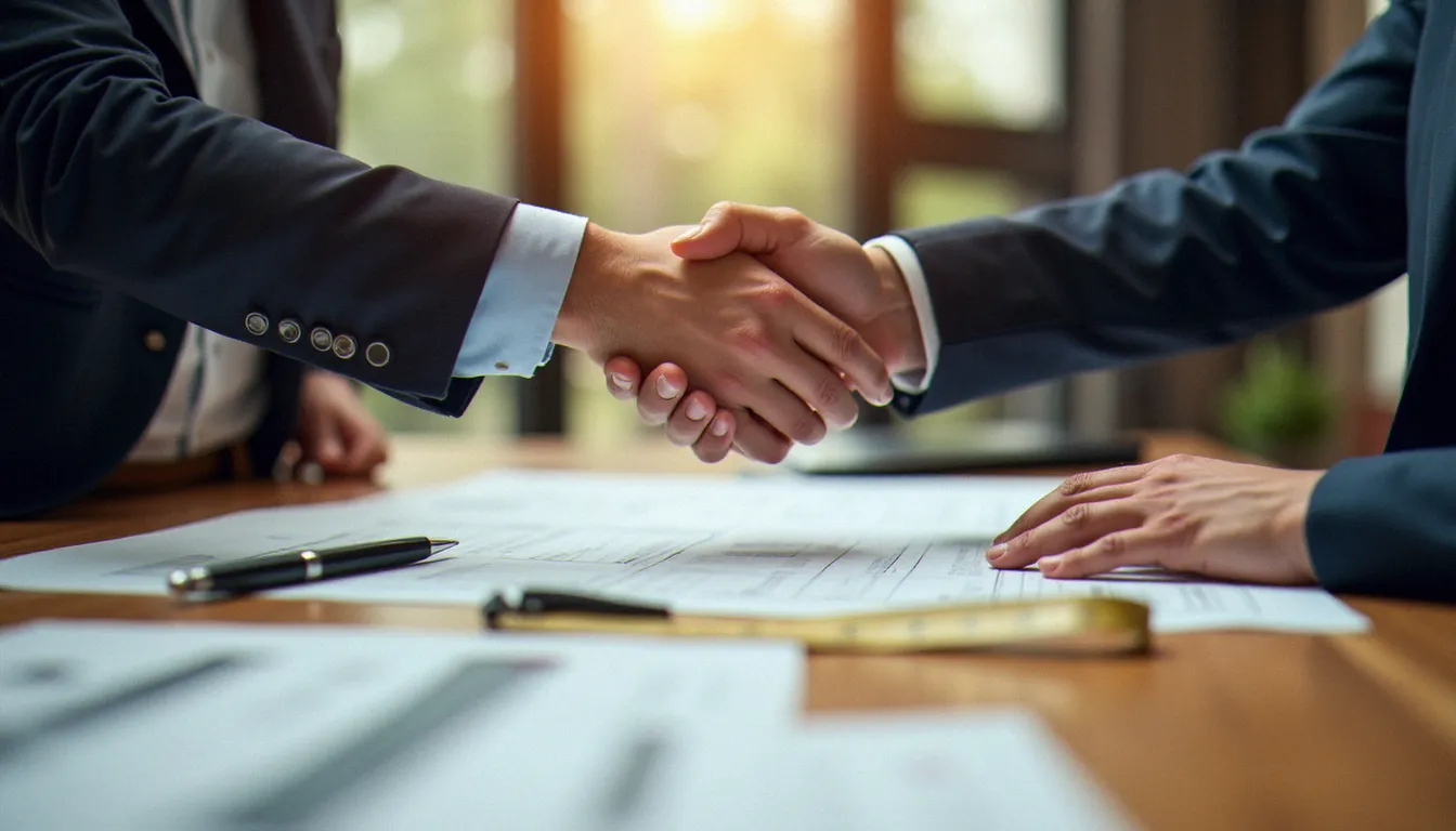 Signature d'un procès-verbal de recette entre un client et un entrepreneur lors de la réception définitive de travaux